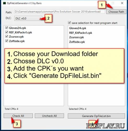 DpFileListGenerator V1.5